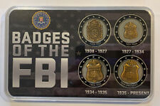 DOJ FBI  Historical Challenge Coin Set Of 4 Coins - New picture