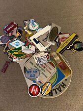 BIG Lot of Vintage Industrial Stickers & Business Helmet Stickers 125 Plus Rare picture