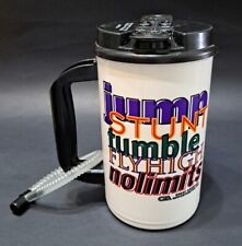 Whirley Travel Thermo Mug 1990's Cheer Gymnastics Jump Stunt Tumble Complete NEW picture