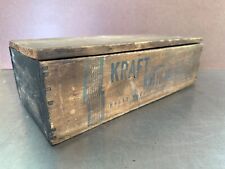 Antique Wooden Kraft American Process Cheese Box 10-1 lb. Box with Lid  Chicago picture