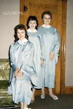 #WE4- z Vintage 35mm Slide Photo- 3 Women- Church Robes - 1959 picture