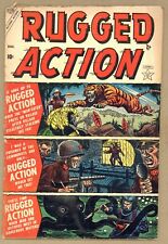 Rugged Action #1 FR Burgos cover COMMIES Jay Scott Pike OCTOPUS 1954 Atlas W716 picture