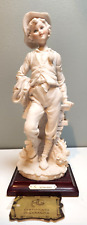 Florence Giuseppe Armani Capodimonte Style Porcelain Figurine  Traveling Boy 9'' picture