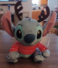 Disney Christmas Stitch w/ Reindeer Antlers Plush 11