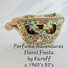 ~ FLORAL FIESTA ~ BY KAROFF VINTAGE PERFUME BOTTLE PRESENTATION c.1940's 50's picture