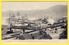 cpa RARE NEW ZEALAND LYTTELTON ROYAL NAVY Showing HMS EURYALUS and CHALLENGER picture