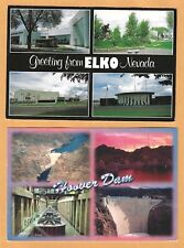 Nevada Post Cards. 3 cards.  4x6.  Virginia City, Elko, Hoover Dam picture