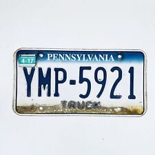 2017 United States Pennsylvania Base Truck License Plate YMP-5921 picture