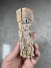 Petrified Wood Carved Primitive Spirit Display Specimen From Oregon's Mt. Hood picture