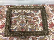 ANTIQUE VTG OPEN GESSO GOLD GILT FRAME ORNATE 19 7/16 X 15 1/8” SHABBY CHIC picture
