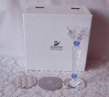 Swarovski Silver Crystal Blue Candle Holder, All Original Boxes, Certificate picture