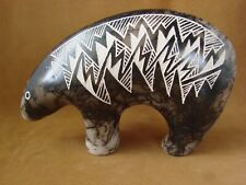 Acoma Indian Pottery Horse Hair Bear Sculpture by Louis picture