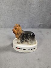I love my Yorky Dog Figurine by George Good  Japan picture
