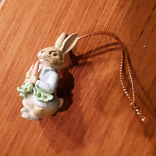 Peter Rabbit with Carrot, Beatrice Potter Xmas Tree Ornament 1990 picture