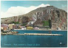 Terracina Italy, Vintage Postcard, Pisco Montano, Tempio di Giove Anxur picture