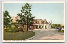 c1930s Williamsburg Lodge Hotel Exterior Cars Vintage Virginia VA Postcard picture
