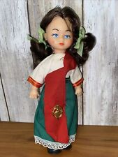 Vintage Shannon Industries Irish Doll Made in Ireland Traditional Dress 8” Tall picture