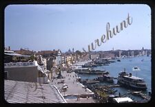 Venice Italy Ships Boats Canal 35mm Slide 1950s Red Border Kodachrome picture