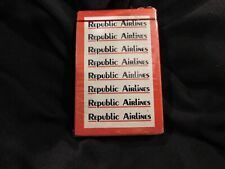 Vintage Playing Cards - Republic Airlines - Original  Sealed Red  picture