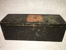 VINTAGE AMMCO CYLINDER RE-CONDITIONING TOOL IN PORTABLE WOODEN BOX picture