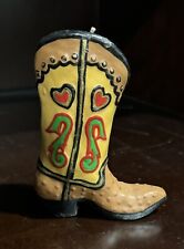 Vintage Wax Southwestern Cowboy Boot Candle, Very Nice picture