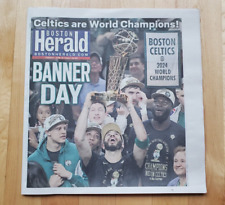 Boston Celtics 2024 NBA CHAMPIONS / Finals Boston Herald Newspaper picture