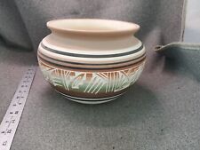 Lge. Vintage Ute Mountain Indian Tribe Handmade Pottery Bowl Vase Signed L.POSEY picture