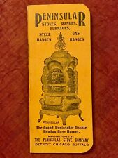 Antique Advertising Peninsular Stoves Ranges Furnaces Advertising Notebook Rare picture