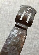 Antique letter opener hammered copper arts & crafts mission handmade patina picture