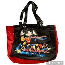 Mickey Mouse Disneyland Resort Celebrate Everyday Black Tote Bag & Clip On Pouch picture
