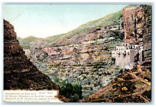 c1910 St. George's Monastery on the Krith Brooke Israel Unposted Postcard picture