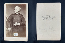 Franz Liszt in Abbé Outfit, 1866 Vintage CDV Albumen Print. picture