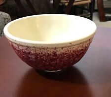 Antique Red Spongeware Bowl..6 inches in diameter picture