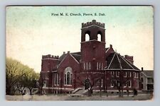 Pierre SD-South Dakota, First Methodist Episcopal Church Vintage Postcard picture
