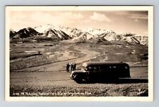 RPPC Real Photo-Mt. McKinley National Park Bus Polychrome Pass c1930 Postcard picture