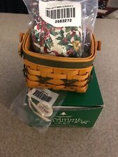2000 Green Let it Snow Trim Tree Longaberger Tie on Liner Protector picture