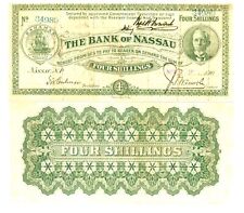 -r Reproduction NOTE  Bahamas 4 Shillings 1906-1916 Pick #A8  0514R picture