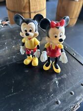 Vintage Walt Disney Mickey And Minnie Mouse Figurines 1970s picture