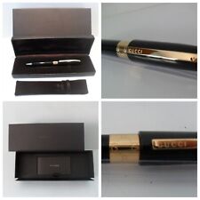 GUCCI Pen Authentic GUCCI Icon Beautiful Polished Black Resin & Gold Plated Trim picture