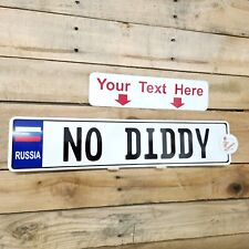 RUSSIAN Style European  Aluminum License Plate Custom Personalized, Russia,USSR  picture
