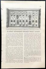 Navajo “Blanket Represents Strange Tribal Legend” 1922 article Yebitsai Dancers picture