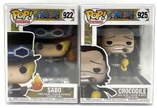 Funko Pop One Piece Sabo #922 & Crocodile #925 Set of 2 with POP Protectors picture