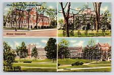 c1940s Clark University Campus Multiview Vtg Worcester Massachusetts MA Postcard picture