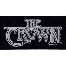 The Crown White Logo Patch Official Swedish Death Metal  picture