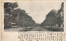 1911 CONNECTICUT PHOTO POSTCARD: VIEW OF CENTER STREET SOUTH MANCHESTER, CT picture