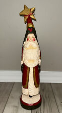 18”HOUSE OF HATTEN Giant Santa Claus Star 1998 collectible picture