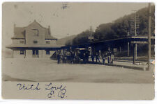 1906 RPPC Dover NJ Railroad Train Station Depot Photo Postcard cv56 picture