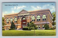 Easton PA-Pennsylvania, Panoramic View Public Library, Antique Vintage Postcard picture