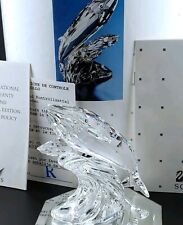 Swarovski SCS 1992 Care For Me The Whales   Mother & Child Figurine With Box COA picture