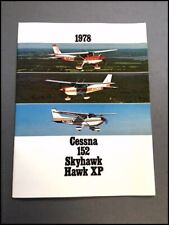 1978 Cessna 152 Skyhawk Hawk XP Airplane Aircraft Vintage Sales Brochure Catalog picture